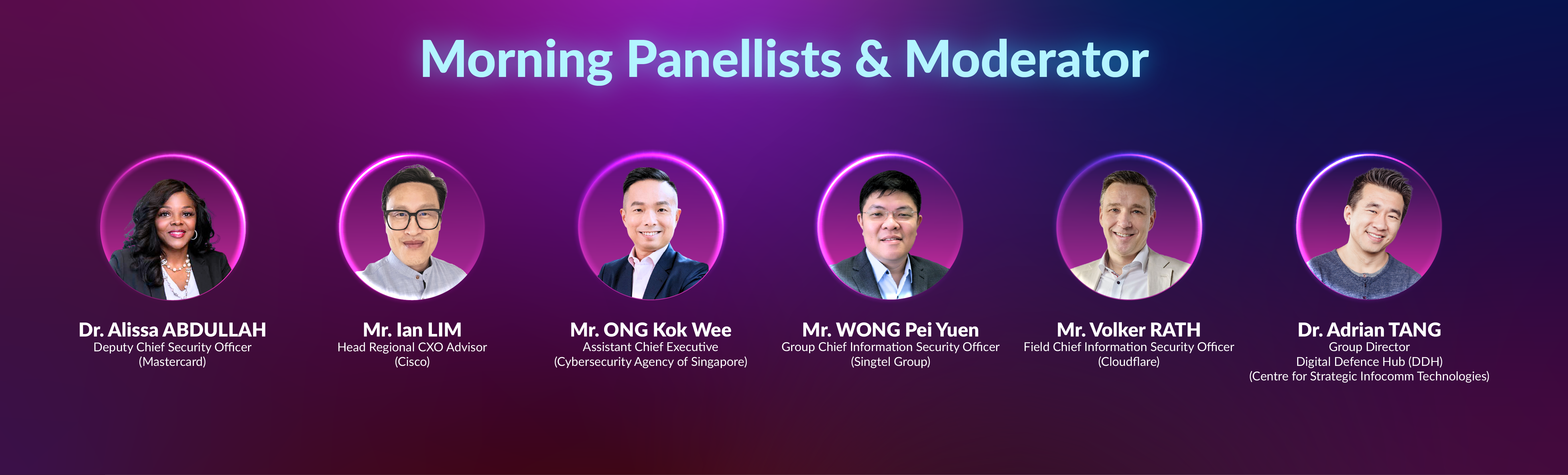 Morning Panellists and Moderator