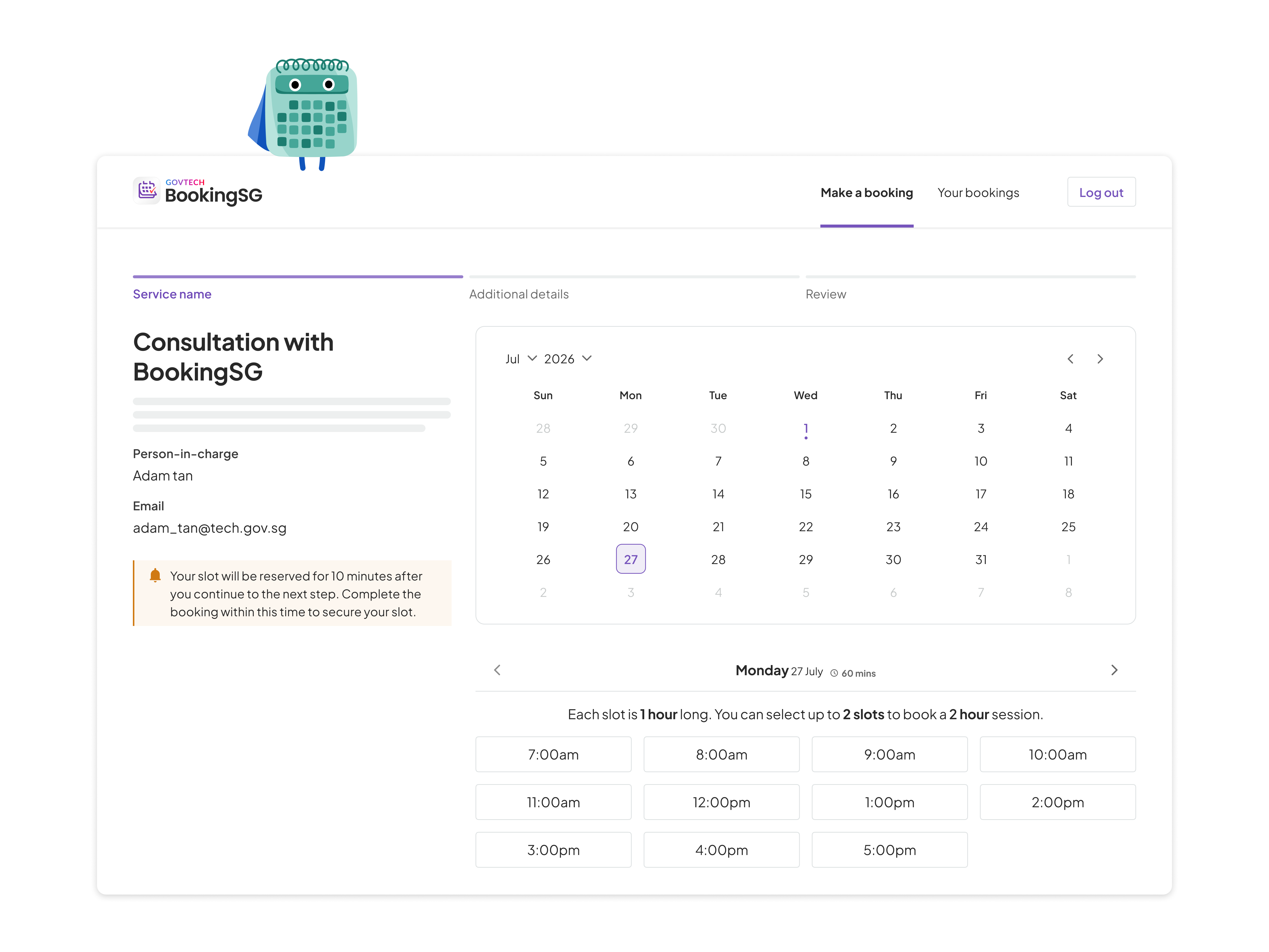 Effortless appointment scheduling