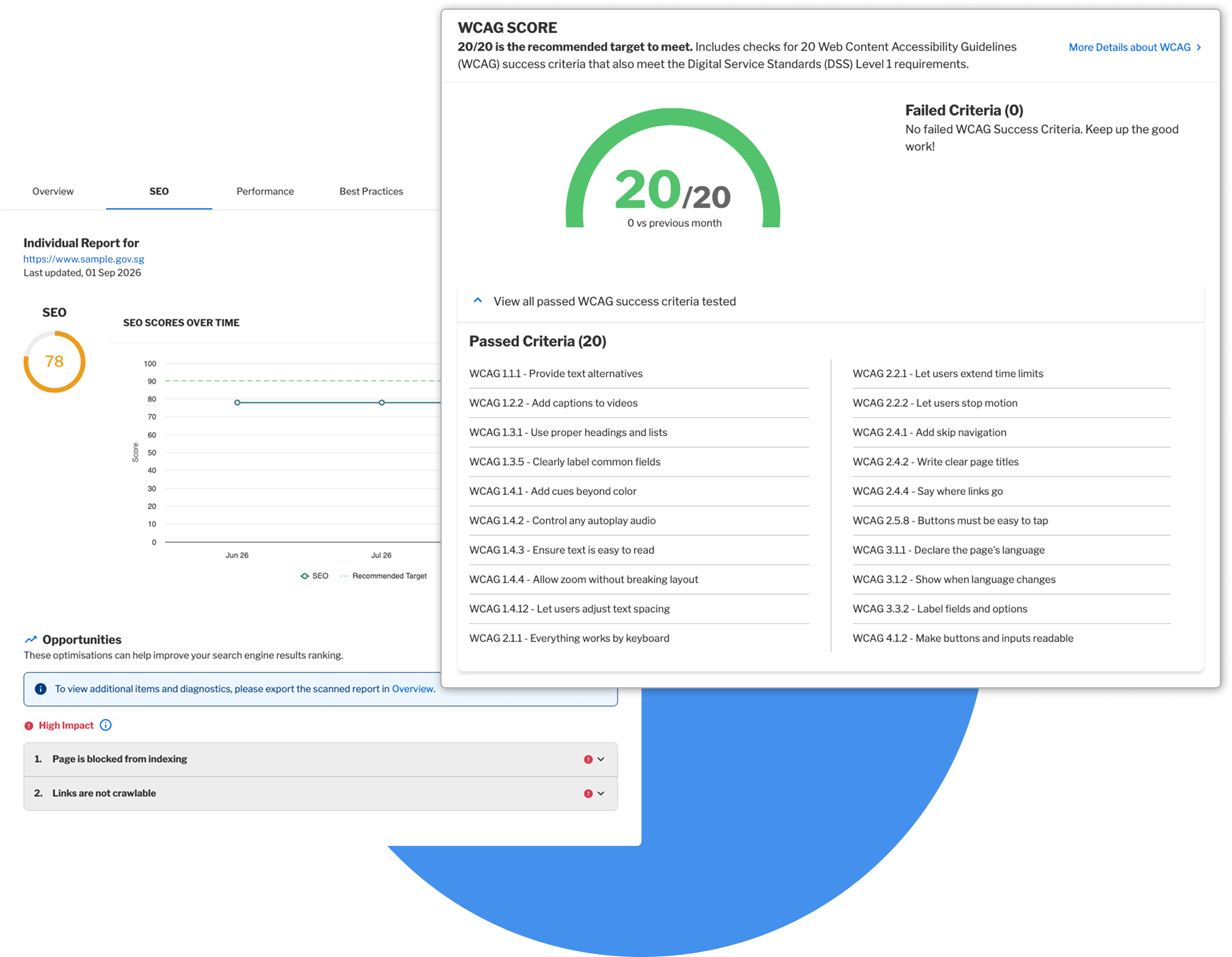 Inspect: Accessibility and Site Performance